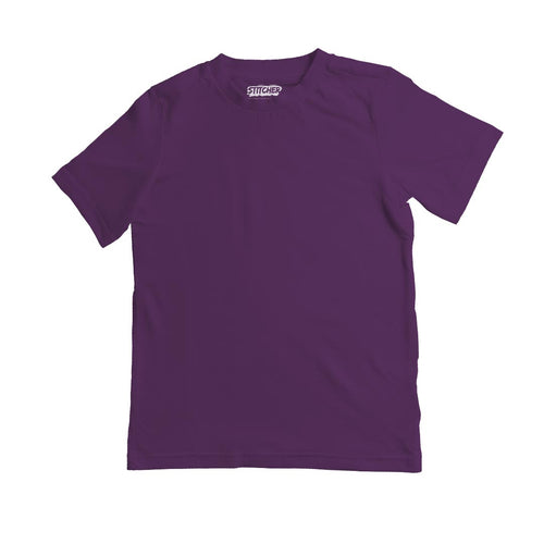 Basic Purple Short Sleeve Tees