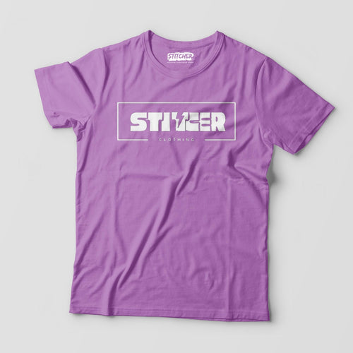 Basic Light Purple Short Sleeves Tees