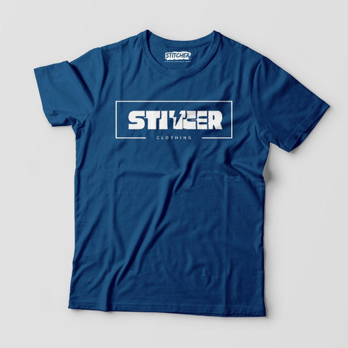 Basic Petroleum Blue Short Sleeves Tees