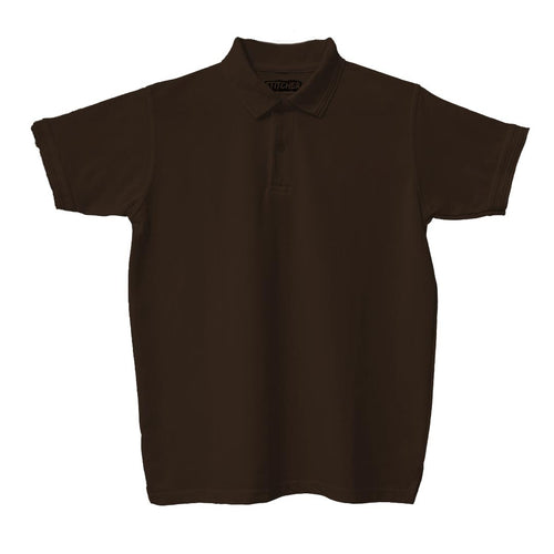 Basic Chocolate Brown Polo T-Shirt