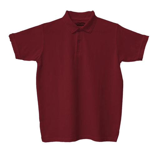 Basic Maroon Polo T-Shirt