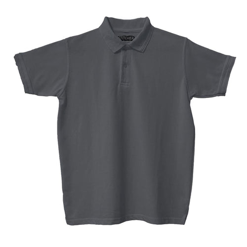 Basic Steel Grey Polo T-Shirt